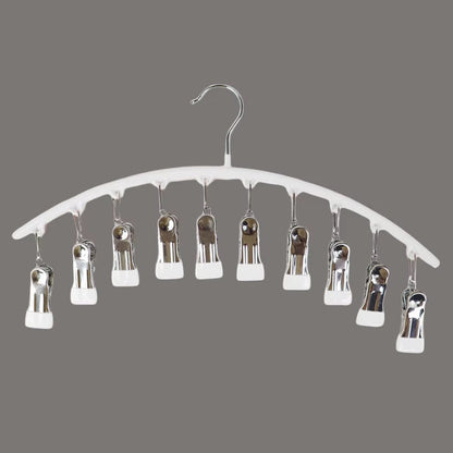 Space-Saving Organizer with 10 Strong Clips for Effortless Closet Storage