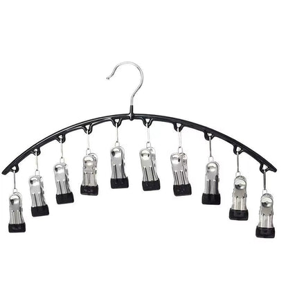 Space-Saving Organizer with 10 Strong Clips for Effortless Closet Storage