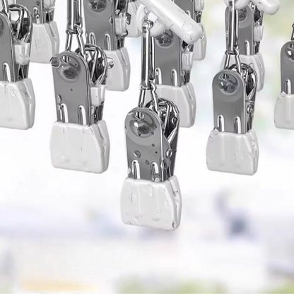 Space-Saving Organizer with 10 Strong Clips for Effortless Closet Storage